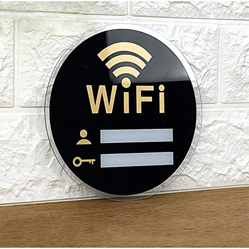Panneau WiFi avec mot de passe inscriptible et effaçable - Affichage mural pour la maison, les entreprises et les invités