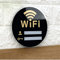 Panneau WiFi avec mot de passe inscriptible et effaçable - Affichage mural pour la maison, les entreprises et les invités