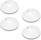 Cozylkx 4pcs Decorative Cover Pipe Collar, Soft Plastic Clip-on Radiator Pipe Cover Wall Flange Cover for 15-45mm Diameter Pipe Decoration