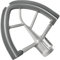 Flex Edge Beater per KitchenAid - Miscelatore con testa inclinabile da 4,5 a 5 quarti con bordi flessibili in silicone, colore: grigio