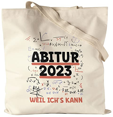 Hey!Print Abitur 2023 Weil Ich's Kann Jutebeutel Abiturient Abiturientin Geschenkidee Gymnasium