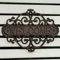 Woodside Cast Iron Wall Mounted Welcome Sign for Garden & Home, Decorative Floral Flower Design, Indoor/Outdoor