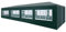 ZEYUAN Partyzelt, Festzelt, Pavillion, Bierzelt, Garten Party Zelt, Gartenzelt, Grillpavillon, 3x12 m Grün