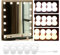 Vusddy Schminktisch Beleuchtung - 10 LED Schminklicht für Spiegel - Kosmetikspiegel Lampe im Hollywood Stil - mit 3 Farben und 10-stufiger Dimmfunktion (8000K) - USB-Anschluss