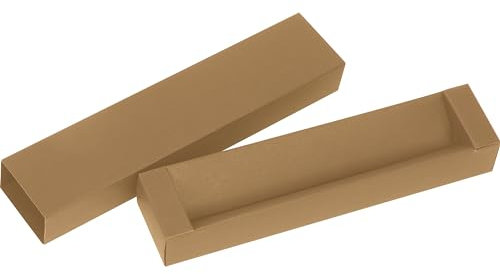 10x Kugelschreiberetui / aus Pappe / für je 1 Schreibgerät / Farbe: beige