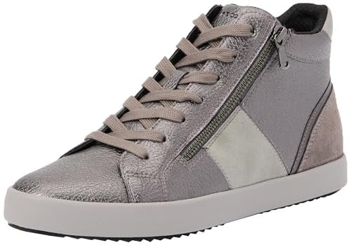 Geox Femme D Blomiee D Basket, Gris foncé, 37 EU