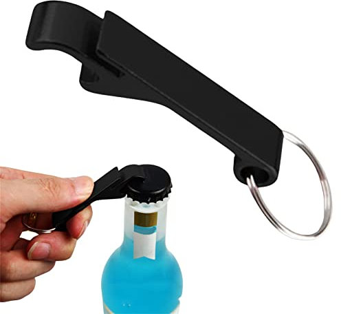 ROCKIA Portachiavi apribottiglie per birra, 9 colori vivaci, apribottiglie per mani deboli, apribottiglie, accessorio da cucina resistente, leggero