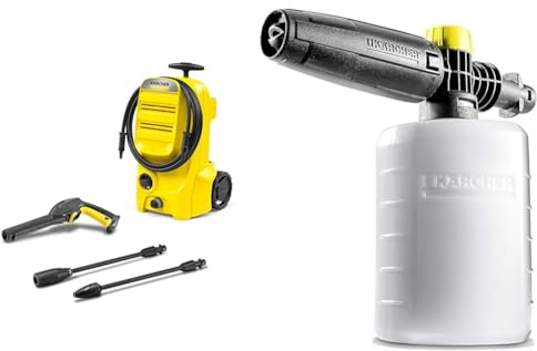 Bundle of Kärcher K 3 Classic Pressure Washer + Kärcher FJ6 Foam Nozzle - Pressure Washer Accessory,Multi,0.6L