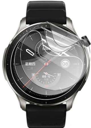 Pellicola idrogel 5pcs per Amazfit GTR 3 Pro 1.45 Smart Watch Trasparente TPU Pellicola Protettiva Schermo Touch Sensibile, HD Clear, Ultra Sottile, Auto Guarigione