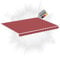 DELUKE® Markisenbespannung Markisenstoff Wasserabweisend Reißfest | Rot, für 450x350cm Rahmen | Markise mit Volant Markisen Ersatzstoff Markisentuch Sonnenschutz Markisenzubehör