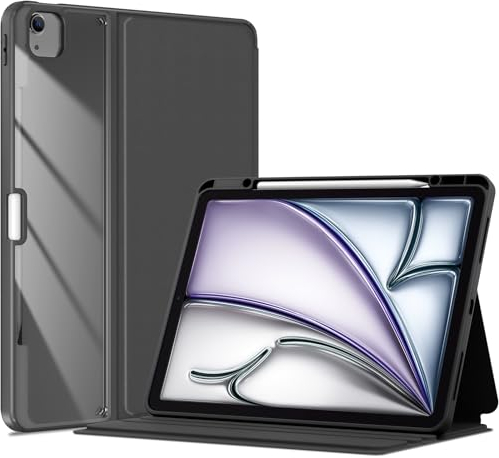 ProCase Schutzhülle für iPad Air 13 Case M3 2025/M2 2024 & iPad Pro 12,9 (6/5/4/3 Gen) Schutzhülle, Case Cover für 13 iPad Air 2025/2024 iPad Pro 12,9 2022/2021/2020/2018 -Schwarz