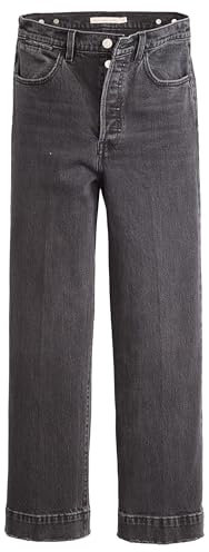 Levi's Ribcage STR ANK Tailored Jeans, Off Topic Clean, 24W x 27L Femmes