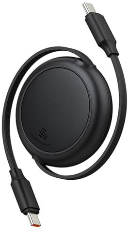 Haoyull Câble de charge rétractable USB C vers USB C, câble de type C vers USB C pour smartphones de type C