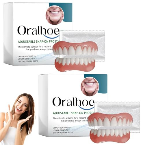 2 Pcs Prothese Dentaire Silicone Silicone Reline Denture Set ProthèSe Dentaire Silicone Dentier Provisoire Dentier Silicone Facette Dentaire ProthèSe Dentaire Prothese Dentaire En Silicone