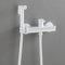 Bidet Sprayer Kit for Toilet White Hot And Cold Wall Mounted Toilet Shower Spray Mixer Set Single Handle Multifunction Bathroom Toilet Bidet Mixer Spray Kit,Shower Hose
