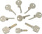 MULTIPICK Schlagschlüssel Set - Bumpkey-Set- zum Öffnen der meistverkauften Baumarkt Schlösser, 9-teilig inkl. Online-Anleitung