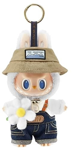 Axinyijia Labubu Monster Kuscheltier Keychain 2025 Neue Labubu Figuren Plüsch Sammelfiguren Labubu Plush Doll für Fans