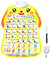 Learning Charts, Alphabet Poster, Sound Feature Fruit & Vegetable Interactive Design Vibrant Colors Compact Size Lightweight, Educational Chart for Kids, 20.04x14.96inches