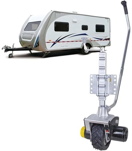 DDZJTPP Rangierhilfe Wohnwagen Elektro Anhänger Stützrad Mover,Elektrisch Motorisierter Anhängerheber,Mini Mover,2722 Kg Last Mit Bremse Elektro Stützrad LKW Vollgummireifen,550WNonfoldable