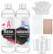Gyxust Epoxidharz-Set 500ml/17oz Epoxidharz mit Härter in 1:1 Verhältnis, glasklarer Gießharz für Schmuck, Formen, Wohnkultur, Untersetzer, Ornamente