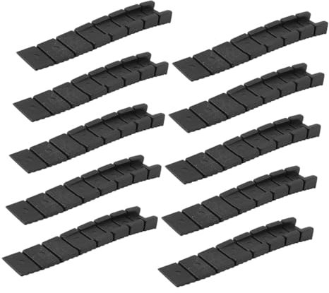 Homoyoyo 10 Pièces Entretoise De Réglage Piscine Grande Tuile Fournir Stabilisateurs De Table Amélioration Cale De Toilette Entretoises Chaud Cales Et Cales pour Le Nivellement Abdos Black