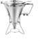 Mess Cooking Made Easy Distributeur de crêpes en acier inoxydable avec trois buses interchangeables 1800 ml
