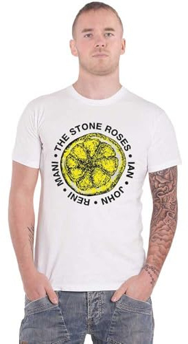 Rock Off officially licensed products The Stone Roses Lemon Names T Shirt XXL