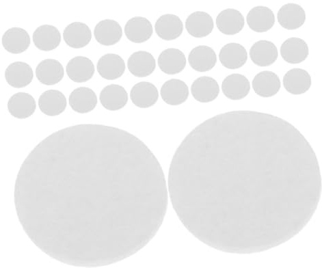 CALLARON Runde Diffusor Nachfüllpads 22mm aus Baumwolle, 200 Stück Weiß | Ersatzpads für Ätherische Öle, Passend für Auto Lüftung und Armband Medaillon, Zuhause