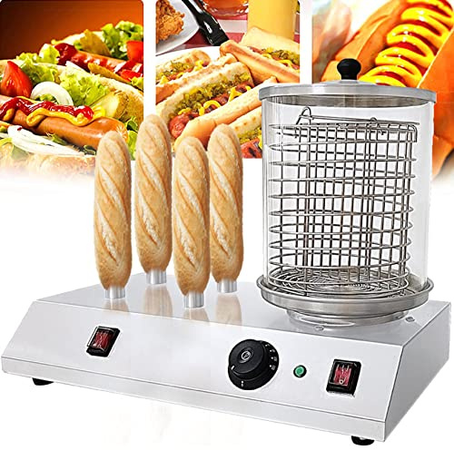 VitalisWorks Hot Dog Roller Machine, 458W Multifunction Sausage Grill Cooker Machine,Countertop Hot Dog Warmer, Electric Grill Cooker Warmer, Stainless Steel Rollers