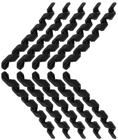 GALPADA 10 Stück Fahrrad Schaltzug Spiralschutz aus Flexiblem Gummi Kratzfest Schwarz Schutzhülle für Schalt und Bremszüge für Fahrräder Kabelschutz Spirale