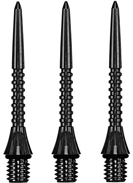 Darttip Steel (3 Stk.) Titanium Pro Grip schwarz 30 mm