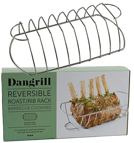 Dangrill Spare-Rib-Halter Grill Spare-Ribs BBQ Grill-Halter Smoker Rippchen-Ständer Rack