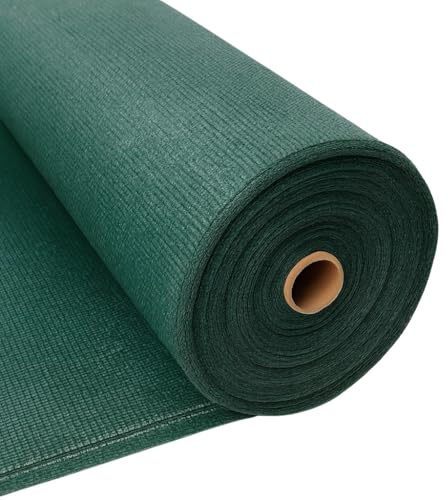 Unbekannt Schattiernetz 55% 60g/m2 Schattiergewebe Sonnenschutz Zaunblende 6 Größen (2x25m)