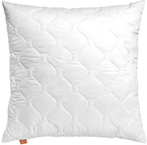 sleepling Basic 100 Kopfkissen, 65 x 65 cm,Ökotex, waschbar bis 60 Grad, Made in EU, Füllmengengarantie, Größengarantie, weiß