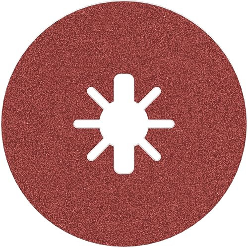 Bosch 1x PRO Metal R780 Fibre Sanding Disc for X-Lock (for Steel, Stainless steel, Ø 115 mm, Grit 80, Professional Accessory Small Angle Grinder)
