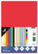 kangaro - Tonpapier Rot DIN A4-120g/m² FSC mix – 100 pack - Briefpapier Bastelpapier DIY K-0043F075 29.7x21x1.5