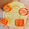 4 Pcs Funny Cookie Moulds for Baking, Cookie Molds with Rude Sayings Cuss Words, Cookie Molds with Good Wishes, Knife Shape Baking Set, Suitable for Kitchen DIY