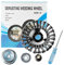 SWAWIS 6 Pulgadas Cepillo para Desbrozadora Cepillo de Malezas 150 x 25,4mm Cepillo Redondo Cepillo de Alambre de Acero Trenzado para Malezas