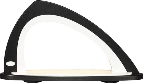 weigla - Leerbogen original Erzgebirge I LED Lichterbogen zum Dekorieren mit LED Beleuchtung I schwarz-weiß asymmetrischer I Schwibbogen zum Bestücken I Deko innen für Weihnachten und das ganze Jahr