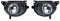 HZ-DESIGN 1 Satz Nebelscheinwerfer NSW Links + Rechts Nebellampe kompatibel mit Audi Q7 03.2006-05.2008