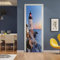 3D Tür Wandbild Selbstklebend Tür Aufkleber Tür Poster Tür Tapete Tür Kunst Tür Wandaufkleber Tür Foto Leuchtturm Am Strand Bauen 80 X 200 Cm Für Wohnzimmer Schlafzimmer Badezimmer Küche Türdekoratio