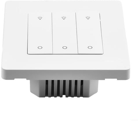 and Home Compatible Smart Dimmer Switch For ZigBee Light Control 13 Gang (3 Gang White)