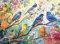 Cross & Glory - Bird Singing in Bloom - 1000 Piece Jigsaw Puzzle for Adults | Audubon Birds | Perfect for Nature Lovers