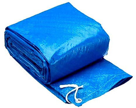 FmtwPhn 183cm Cubierta De Piscina Hinchable Easy Set Redonda con Amarres De Cuerda, zul Cubierta De Piscina para Piscinas Redondas sobre El Suelo, Funda para Piscina Redonda