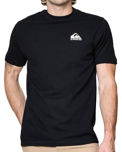 Quiksilver Ev Mini Logo SS T-Shirt Herren, Schwarz, S