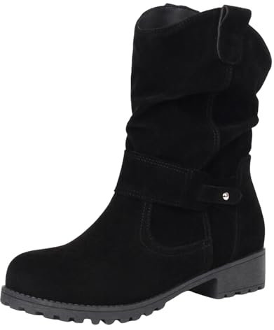 WKAYsIV Tronchetti-Stivaletti-Quadrata-Platform Walking Boots, Stivali da Escursionismo Alti Donna Pioggia Bambina 40 35.99