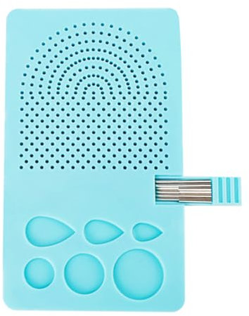 WLICCHS Paper Quilling Kits Quilling-Werkzeug Quil Board mit Pins Storage Light Blue Grid Guide und Quilling Template für die Papierherstellung Winder Roll Square Craft Heimwerkzeug