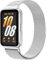 Amzpas Armband für Samsung Galaxy Fit 3 Armband Damen Herren,Edelstahl Metall Mesh Ersatzarmband Magnetschloss Uhrenarmband für Samsung Galaxy Fit 3 (Silber)