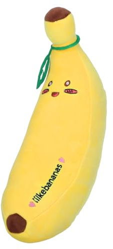 DRESSOOS Gefülltes Kissen Mit Banane Bequemes Weiches Dekokissen Für Das Wohnzimmer Dekoratives Bananenkissen Für Zu Hause