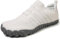 Barfußschuhe Damen Herren Breite Barfuss Schuhe Laufschuhe Zero-Drop Sohlen Zehenschuhe Traillaufschuhe Leichte Atmungsaktiv Fitnessschuhe Komfort rutschfest Straßenlaufschuhe Unisex(Weiß 39EU)